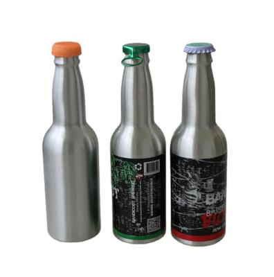 China High Quality Beverage 330ml 473ml Offset Printing Carbonated Beautiful Beverage Design Pull Ring Aluminum Beer Bottle for sale