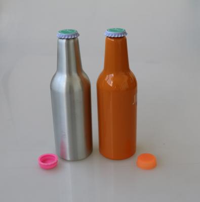 China Empty Beverage Mini Custom Printed 250ml 355ml Twist Off Reusable Beer Bottles for sale