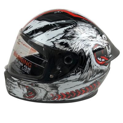 China Helmet Motorcycle Helmets For Sale Racing Helmets Fog Light Helmet With Dual Lens for sale