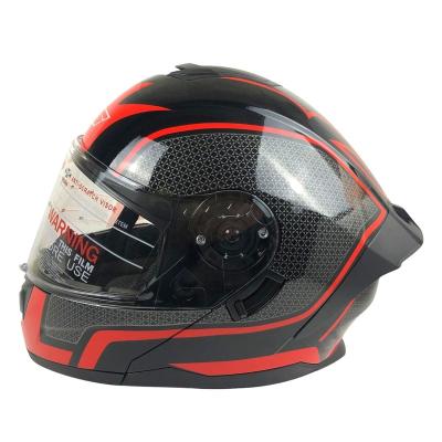 China Modular Helmet Flip Up Helmet ABS Material Double Lens Motorcycle Helmets for sale