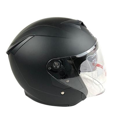 China Motorcycle Helmet LVS Half Face Open Face Helmet Motorcycle Helmet With Double Sun Visors for sale