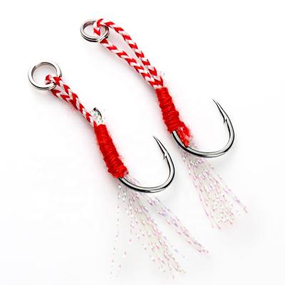 China High Quality High Carbon Steel Sea Pike Hooks Saltwater Jig Hook Fish Hook Bait Slow Throw for sale