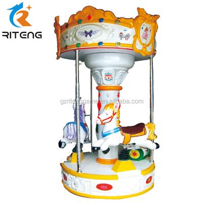 China Cheerful Kiddie Competitive Cheap Ride Horse Go Round 3 People Carousel Horse for sale