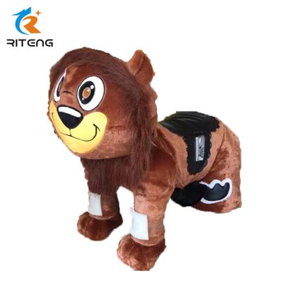 China Suitable for kids new style animal ride walking electric coin operated kid rides plush animal electric scooter for sale for sale