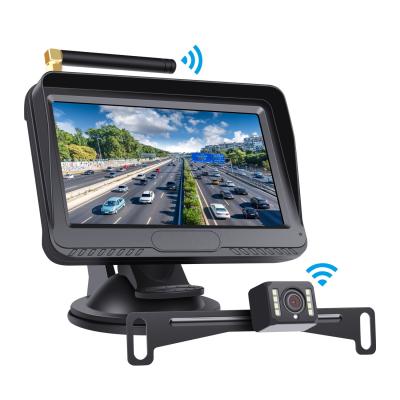 China 648x512pixels 1080P Rear View System With 4.3 Inch Monitor IP68 Wide View Angle Waterproof Night Vision Vehicle Camera Wireless System for sale