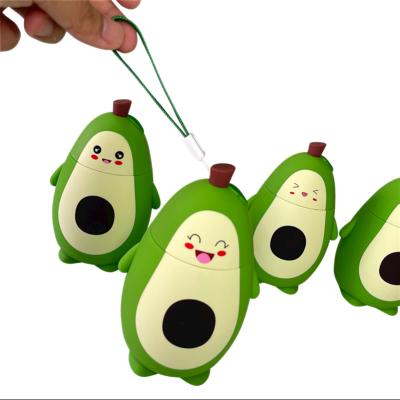 China Viable Custom Logo Kids Glass Water Bottles Cute Avocado Fruit Glass Juicing Bottles for sale