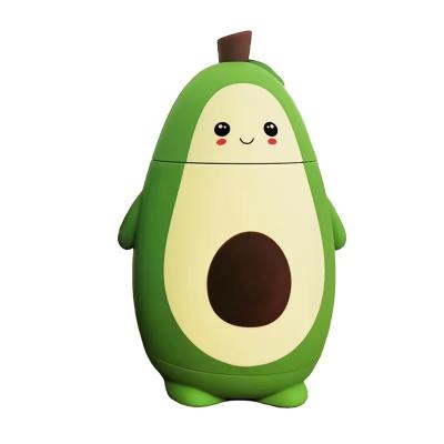 China Unique Custom Logo Cute Cartoon Avocado Viable Custom Children's Fruit Glass Water Bottle School for sale