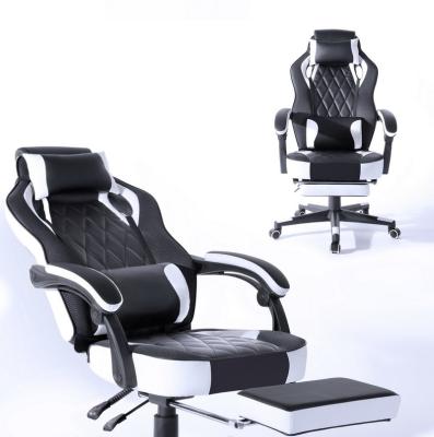 China Custom PU Leather Gaming Chairs (Size) EU Dropship Size Gaming Chair RGB Adjustable Ergonomic Computer Gaming Chair for sale