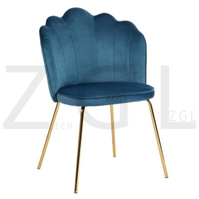 China Comfortable Modern Elegant Design Velvet Fabric Dining Chairs For Living Room Hotel Cafe Restaurant Home Dining Table Chairs for sale