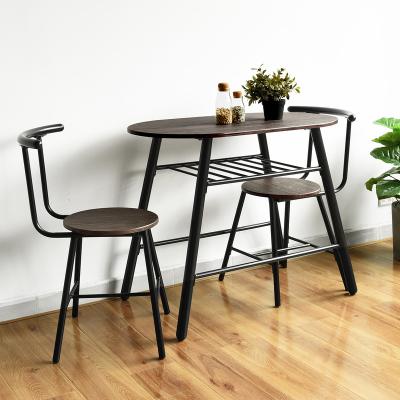 China Dining Sets DROPSHIP OK US/CA Dining Table and Chairs Set in Wood and Metal for sale