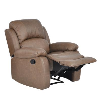 China Air Stretch Super Comfortable Leather Living Room Furniture Recliners Good Quality Manual Recliner Sofa Chair With Massage Function for sale