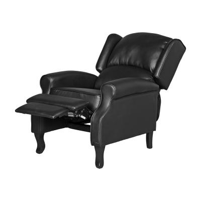 China DROPSHIP OK US/CA Living Room Sofas Recliner Recliner Sofas In Black PU Cover for sale