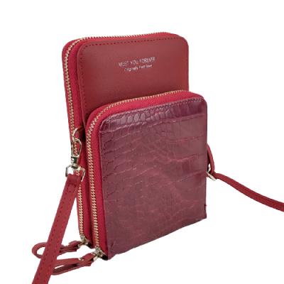 China Vintage New Fashion Women Long Mini Shoulder Bag Custom Zipper Bag Phone Sling Bag for sale