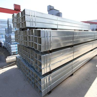 China Zinc Coated Galvanized Steel Square Pipe For Industry Z100 Z120 Z150 Z200 10*2*6000mm for sale