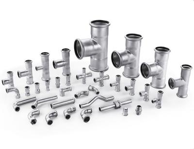 Cina SS304 316L Fittings di pressa per collegamento di tubi in acciaio inossidabile in vendita