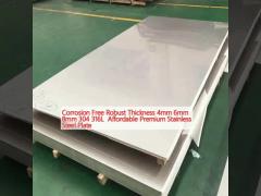  Corrosion Free Robust Thickness 4mm 6mm 8mm 304 316L  Affordable Premium Stainless Steel Plate