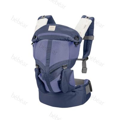 China Polyester Adjustable Soft Ergonomic Baby Carrier For Infant for sale