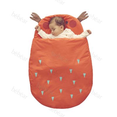 China 100% cotton newborn baby blanket wrap sleeping bag 60X38.5X55 cm for sale