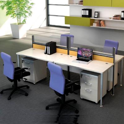 China Durable High End Office Workstation Table Desk With Bookcase for sale