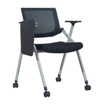 China Durable Mesh Ergonomic Modern Foldable Stackable Office Chair Conference Training Folding Chairs Ergonomic Office Conference Chairs for sale