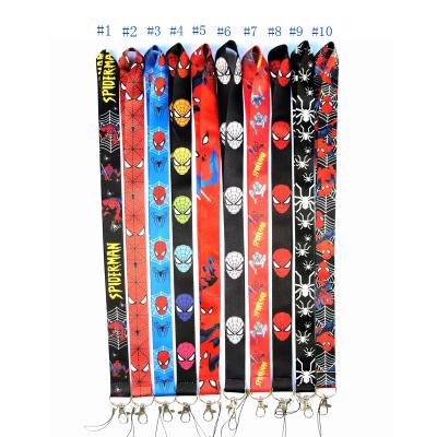 China Spider Lanyard ID Badge Holder Cartoon Cellphones Key Chain Camera Bags Keychains For Man Student Factory Wholesale One Side Appo.53cm*2.5cm for sale