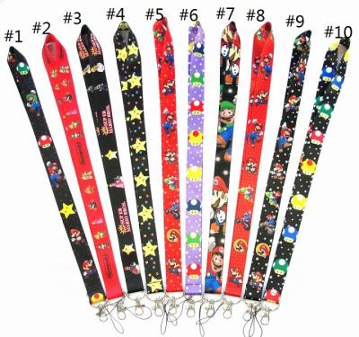 China Super Polyester Game Character Neck Lanyard Cartoon Camera Key Chain Nylon Lanyards For Mobile Phone Card Key Badge Holder Wholesale for sale