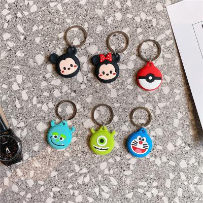 China For Airtag 14 Styles Cartoon Case For Creative Cute Anti Fall Tracker Pet GPS Cover Protective Silicone Holder Tag Air Tag Air Key Chain for sale