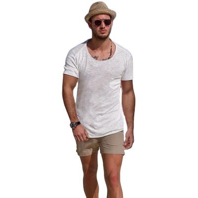 China 2021 Summer Anti-Pilling Pocket Round Neck Men's T-Shirt for sale