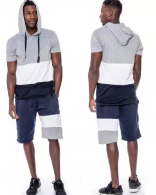 China QUICK DRY Custom T-shirt and 2 Piece Set Summer Biker Shorts Teams Casual Plain Two Piece Set Tracksuits For Men for sale