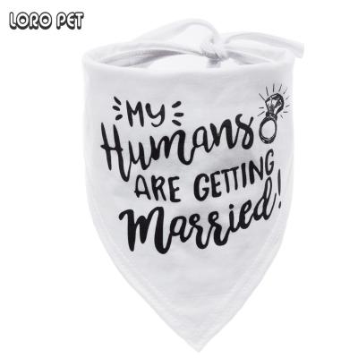 China Wholesale Adjustable Luxury High Quality Viable Brand Design Dog Scarf Dog Bandana for sale