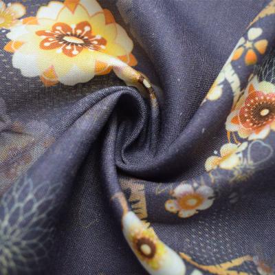 Chine Tissu de rayonne visqueuse imprimé de 100% Challis floral viable à vendre