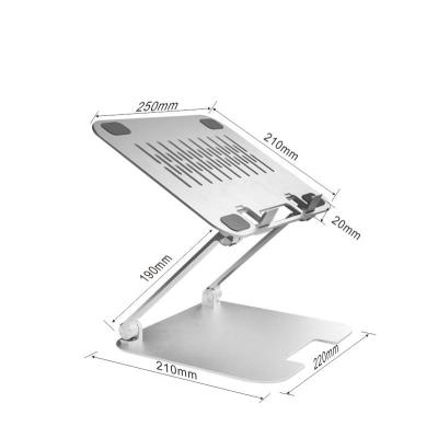 China Metal Laptop Stand for Desk, Ergonomic Height Angle Adjustable Laptop Riser Holder with Heat-Vent Computer Stand Compatible for sale