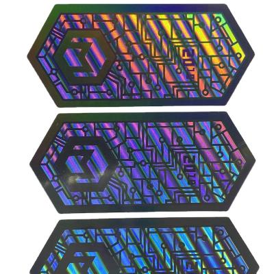 China Holographic Sticker Hologram Custom Anti-Counterfeiting Adhesive Label for sale