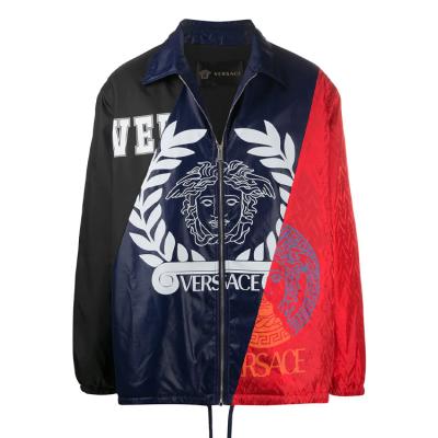 China OEM common print size streetwear casual jacket custom made plus logo cotton oversized men's jacket for men for sale