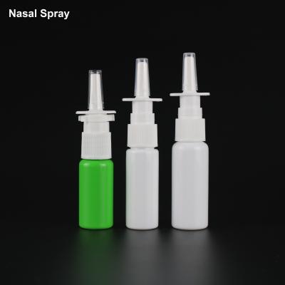 China 10ml 15ml 20ml nasal spray non refillable high quality plastic bottle for sale