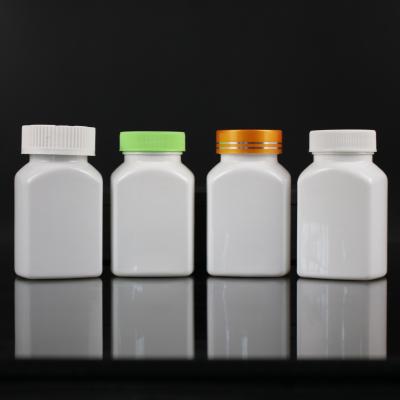 China Pharmaceutical PET 120ml Plastic Square Pill Bottle For Pharmaceutical Packaging for sale