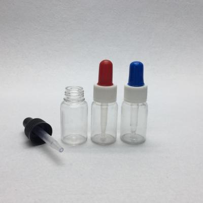 China Personal care top selling PET essential oil plastic bottles 10ml dropper bottle pipette for sale