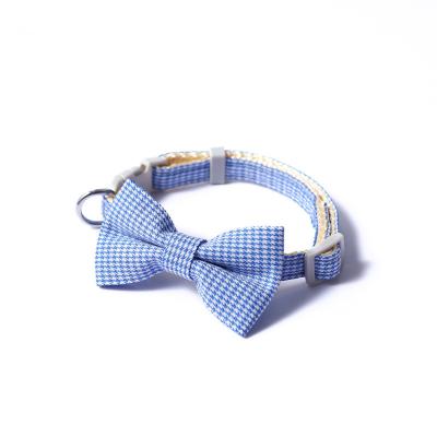 China Dog Bowtie Accessories Puppy Adjustable Fashion Dog Houndstooth Design Custom Viable Bow Tie Pet Grooming for sale