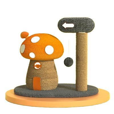 China Mushroomhouse 2023 Sustainable Cat Climbing Frame is scratch-resistant, sharp-clawed baby cat jumping table sisal cat scratching board for sale