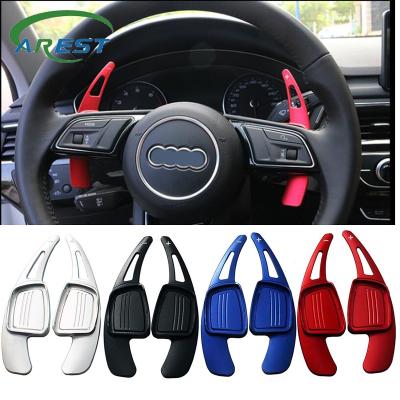 China Shift Paddle Shift Paddle 2 PCS Gearbox Aluminum For New Audi A4 B9 A5 Q2 Q7 S3 S4 TTT TTS 2016 2017 Steering Wheel Clutch Paddle Shift Extensions for sale