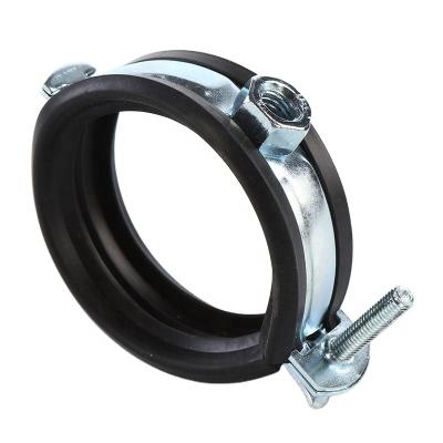 China Favorable wholesale price newcomer heating system hot sale quick release clips pipe welding carbon steel M8 adjustable pipe clamp clamp for sale