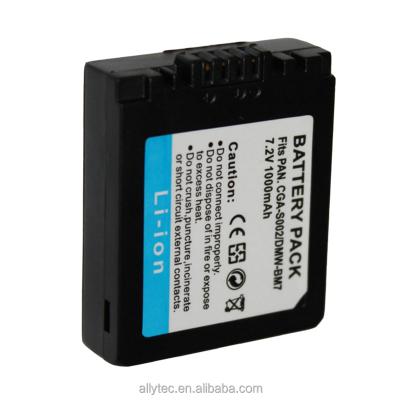 China Camera Replacement Camera Battery for Panasonic CGA-S002 CGAS002 DMW-BM7 DMWBM7 for sale