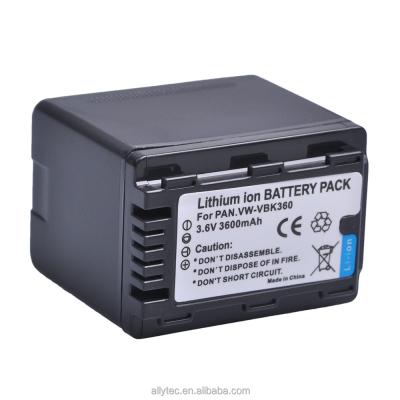 China Camera Replacement Camcorder Battery for Panasonic VW VBK360 VWVBK360 VW-VBK360 for sale