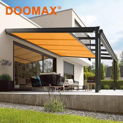 China #DX710 Polyester Metal Roof Retractable Pergola Awning Systems for sale