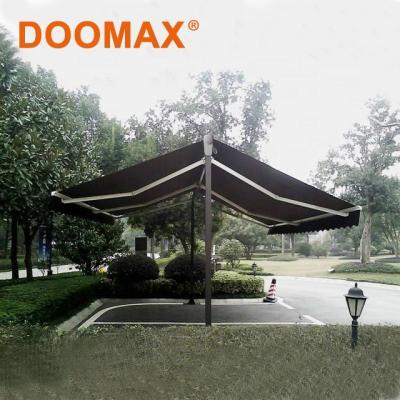 China Removable Awning #DX510 Cover Balcony Retractable Free Standing Double Sides Sun Shade And Rain Shelter for sale