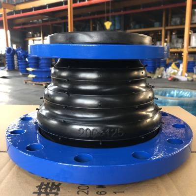 China Pn16 Carbon Steel Flexible Concentric Reducer Rubber Coupling ss flexible bellows duct for sale