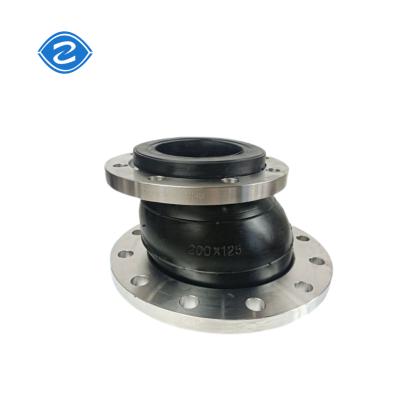 China Single Sphere Rubber Expansion Joint Flexible Coupling Flanged Plumbing Pipe Epdm Eccentric Reducer for sale