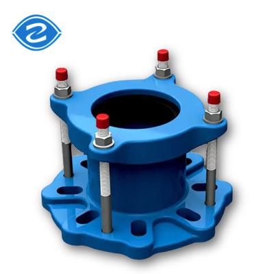 China Pipe Ductile Iron Flange Adapter Coupling DN40-DN600mm Water Pipe Couplings Pn16  Universal for sale