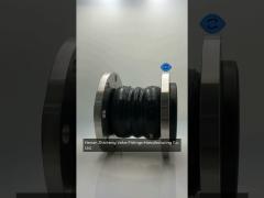 double sphere rubber expansion joint ansi 150lb din pn16 epdm carbon steel flanged elastomeric
