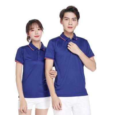 China Anti-pilling Polo Shirts Supermarket Workwear Embroidery Advertising Cultural Shirts Factory Customized Short Sleeve Clothing Customized for sale